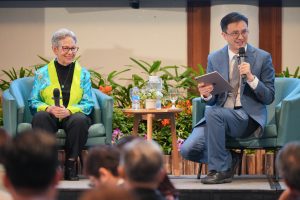 Professor Adele Diamond and Dr Chua Ying Wee during the Keynote Follow-Up Dialogue Photos by Keng Photography