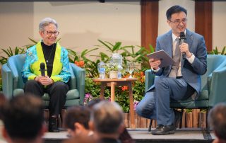 Professor Adele Diamond and Dr Chua Ying Wee during the Keynote Follow-Up Dialogue Photos by Keng Photography