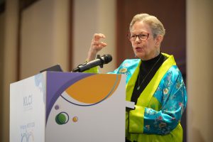 Professor Adele Diamond delivers her keynote on nurturing executive functions Photos by Keng Photography